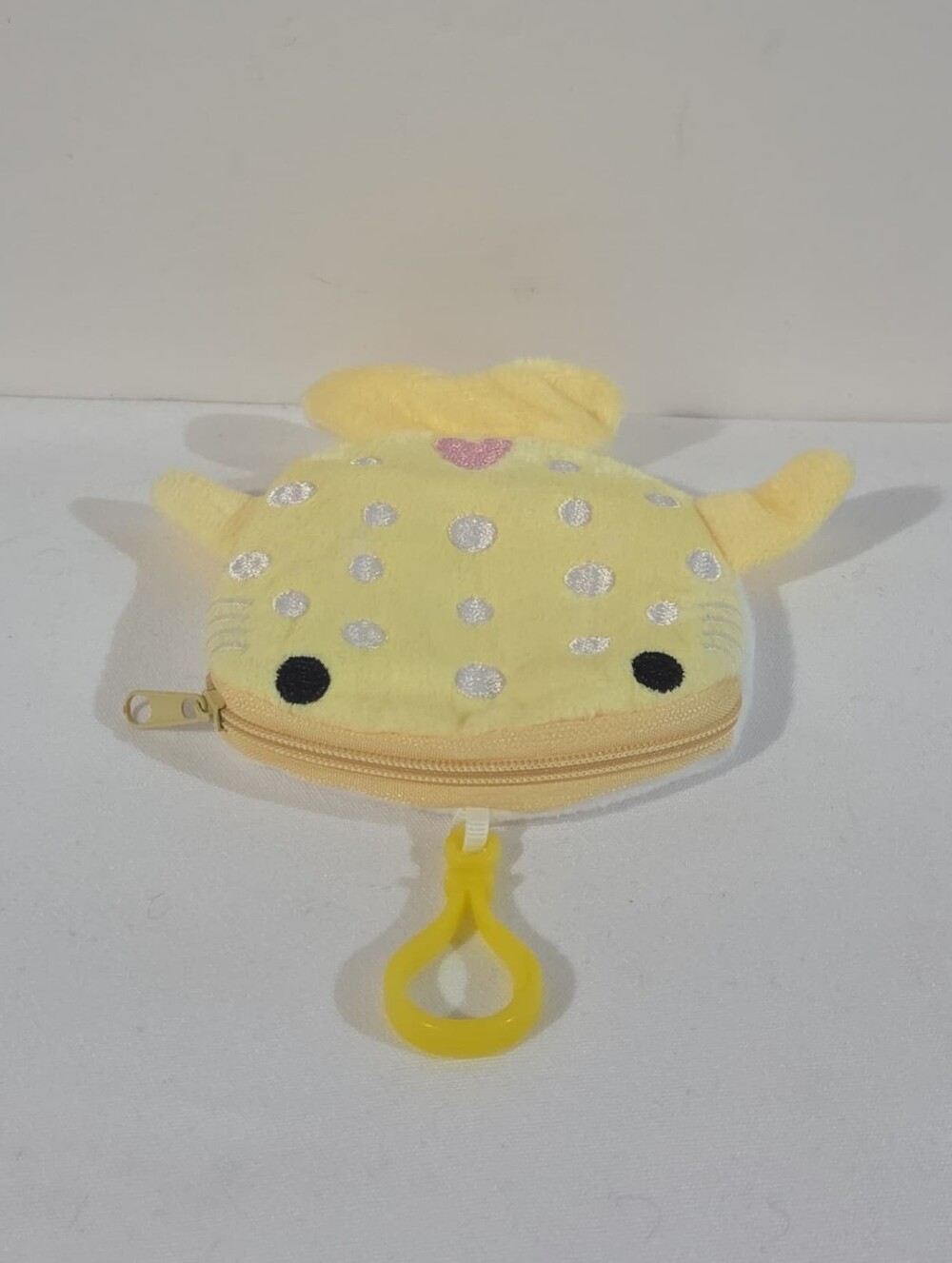 yellow whale shark coin purse keychain